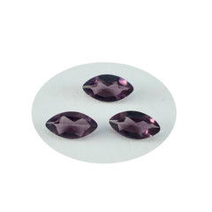 Riyogems 1PC Purple Amethyst CZ Faceted 8x16 mm Marquise Shape excellent Quality Gemstone