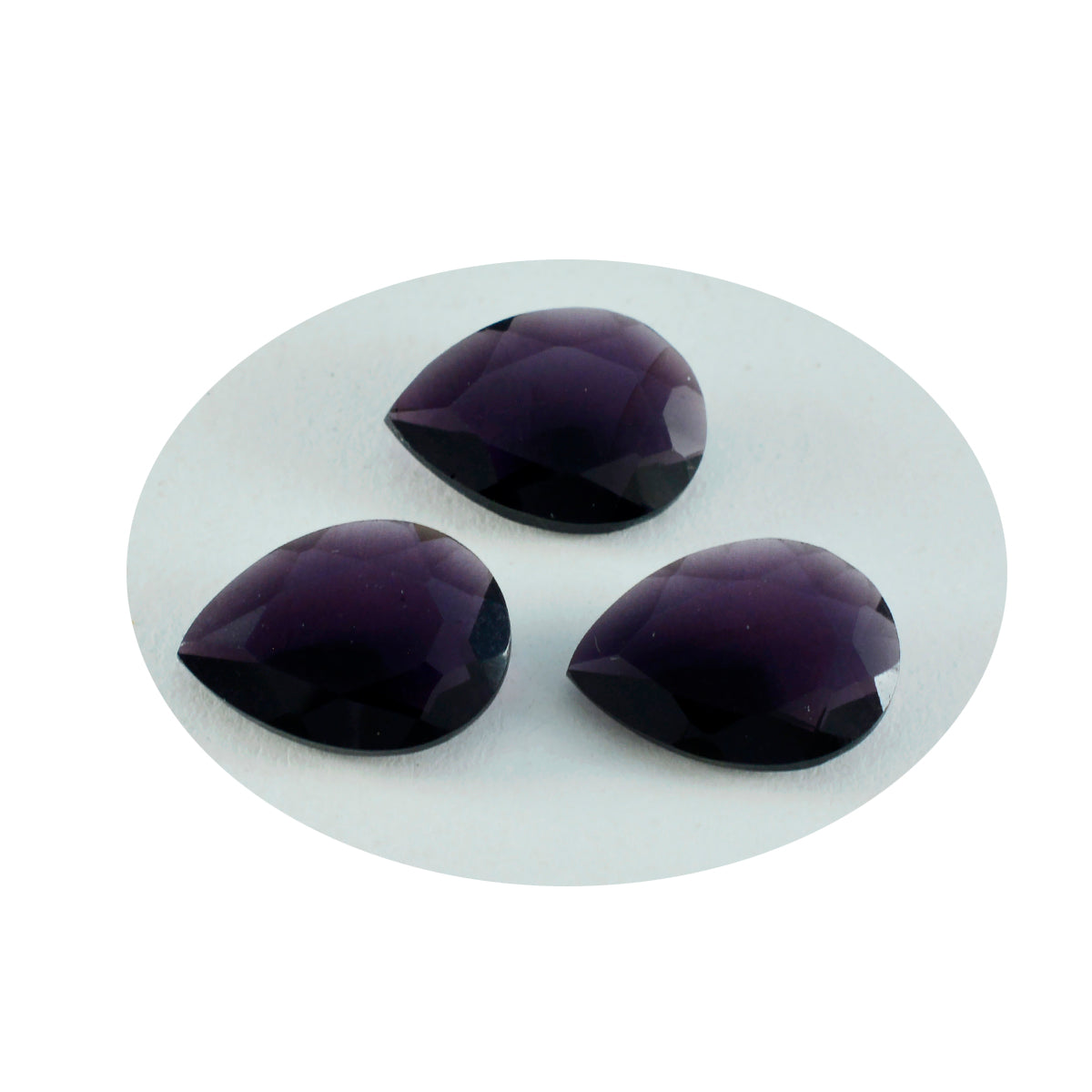 riyogems 1шт фиолетовый аметист cz граненый 12x16 мм грушевидная форма качество A1 свободный драгоценный камень
