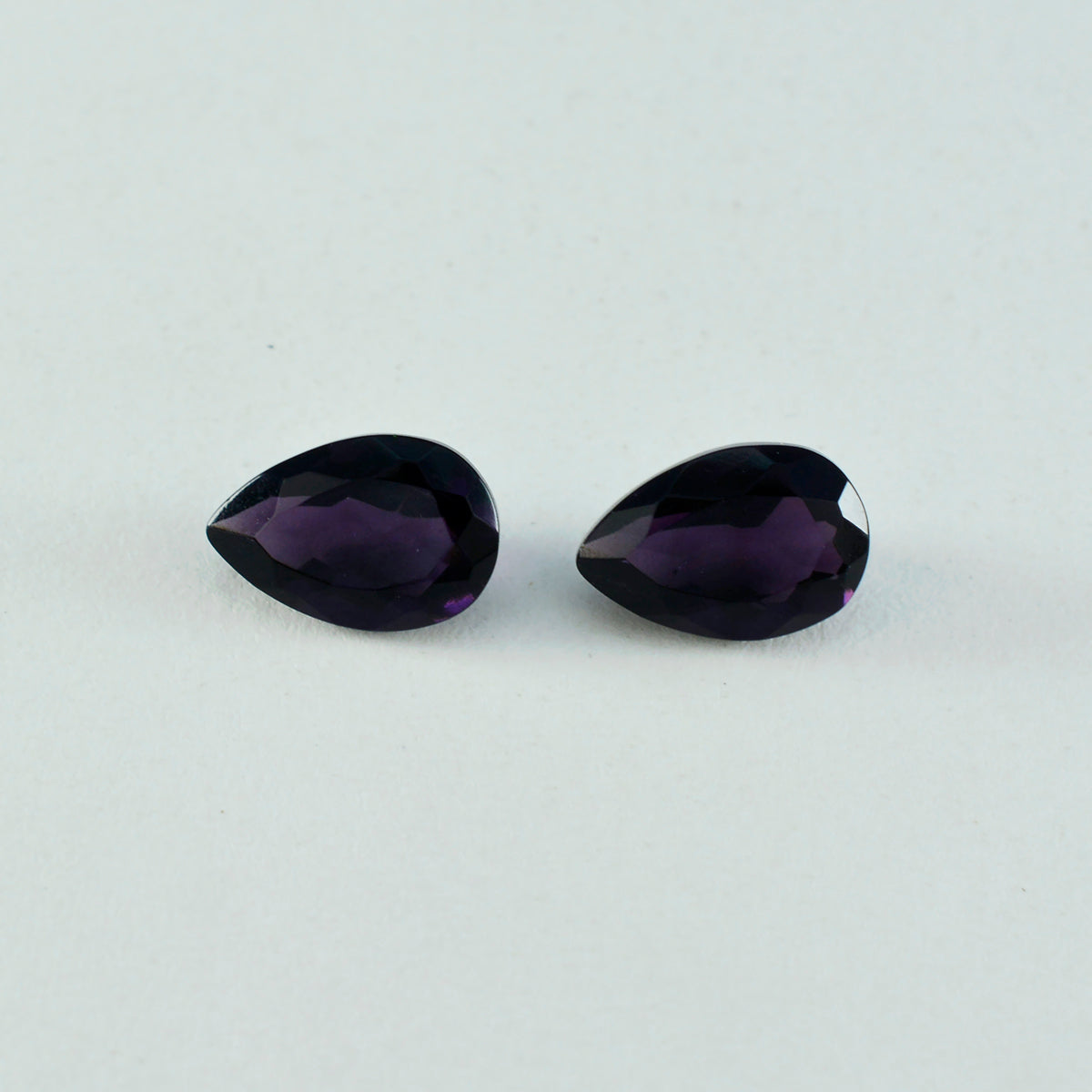 Riyogems 1PC Purple Amethyst CZ Faceted 6x9 mm Pear Shape AA Quality Gemstone
