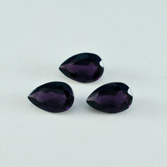 riyogems 1 шт. фиолетовый аметист cz граненый 7x10 мм грушевидной формы качество AAA рассыпной драгоценный камень