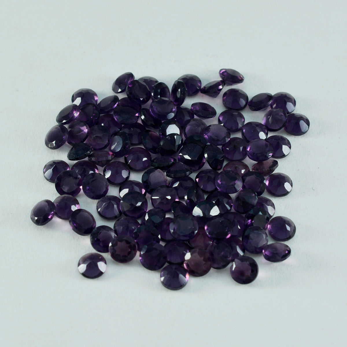 riyogems 1шт фиолетовый аметист cz ограненный 2x2 мм круглый камень хорошего качества