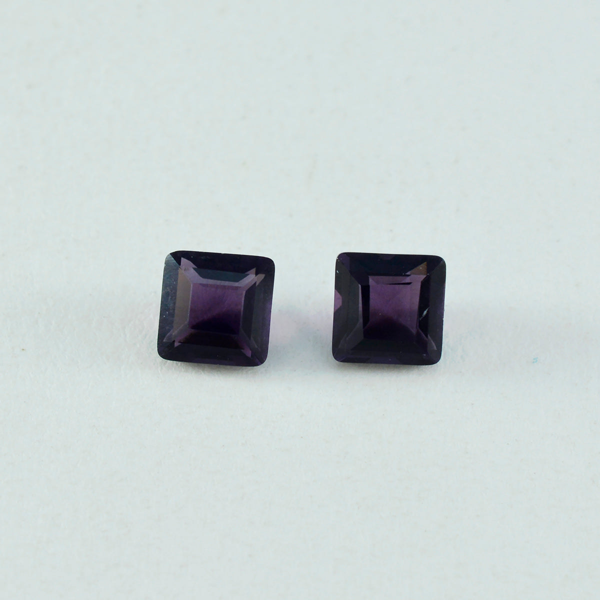 riyogems 1 шт. фиолетовый аметист cz граненый 11x11 мм квадратной формы милый качественный свободный камень