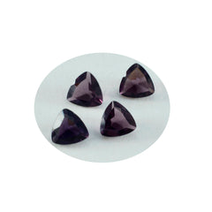 Riyogems 1PC Purple Amethyst CZ Faceted 10x10 mm Trillion Shape pretty Quality Gems