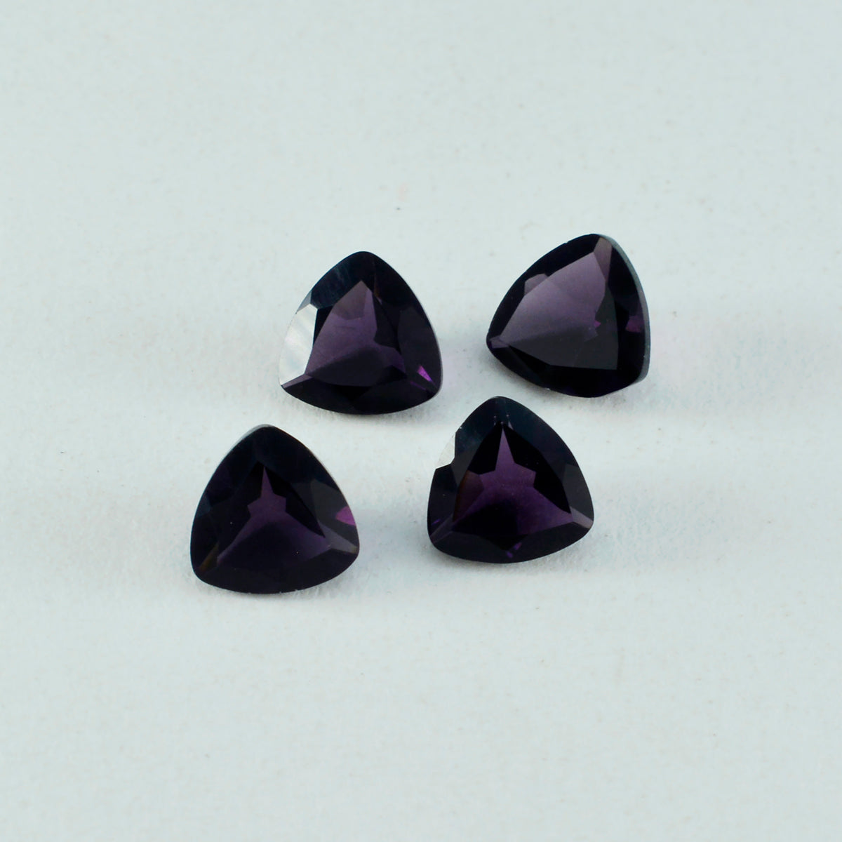 riyogems 1pc パープル アメジスト CZ ファセット 14x14 mm 兆形状の優れた品質のルース宝石