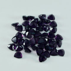 riyogems 1 шт. фиолетовый аметист cz граненый 7x7 мм форма триллиона хорошее качество свободный камень