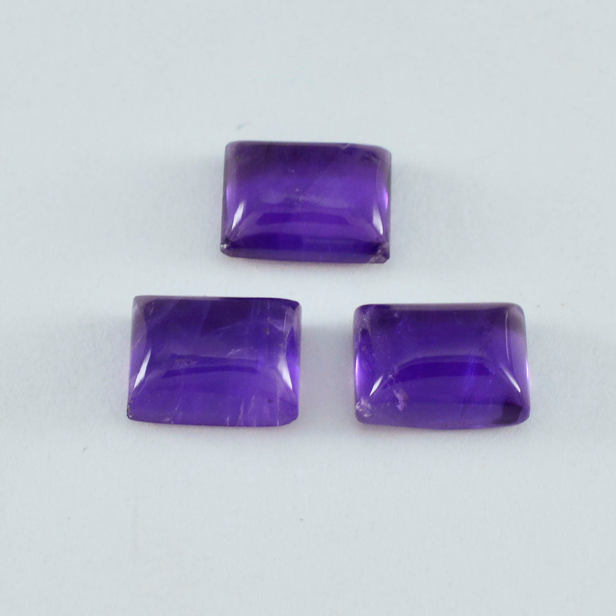 Riyogems 1PC Purple Amethyst Cabochon 5x7 mm Octagon Shape lovely Quality Gem