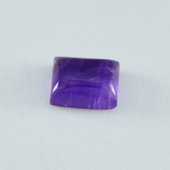 Riyogems 1PC Purple Amethyst Cabochon 6X8 mm Octagon Shape handsome Quality Gems