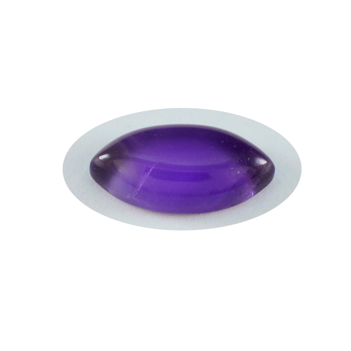 Riyogems 1 Stück violetter Amethyst-Cabochon, 11 x 12 mm, Marquise-Form, A+1-Qualitäts-Edelstein