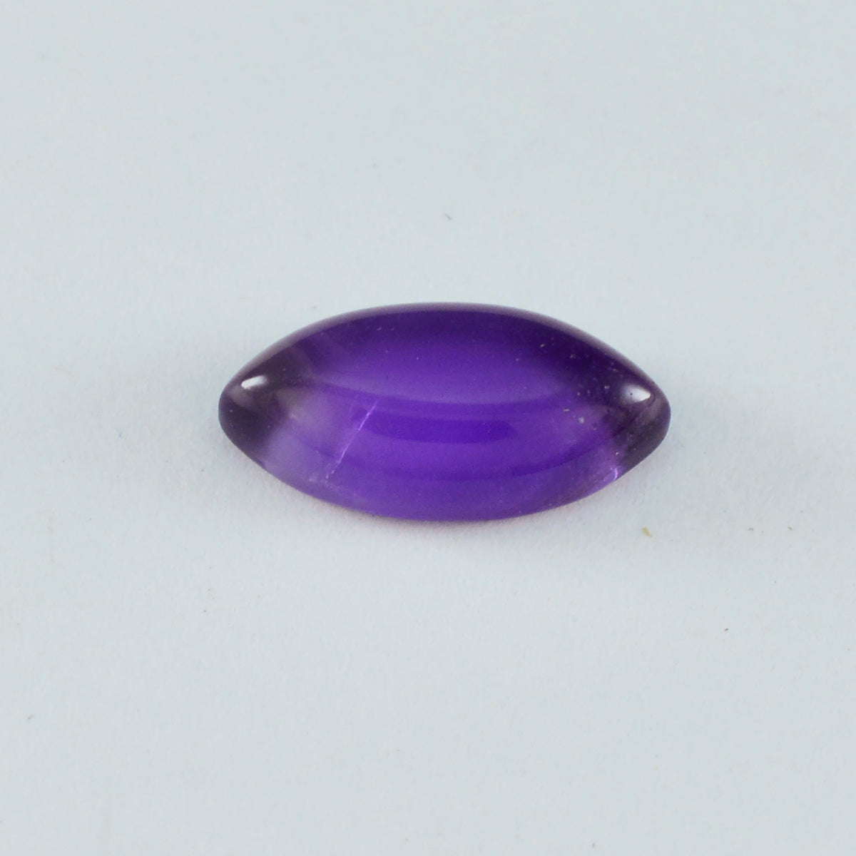 Riyogems 1 Stück violetter Amethyst-Cabochon, 11 x 12 mm, Marquise-Form, A+1-Qualitäts-Edelstein
