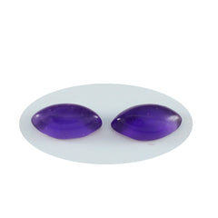 Riyogems 1PC Purple Amethyst Cabochon 5X10 mm Marquise Shape amazing Quality Stone