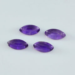 Riyogems 1PC Purple Amethyst Cabochon 8x16 mm Marquise Shape AA Quality Loose Gems