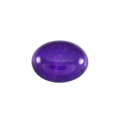 Riyogems 1 pieza cabujón de amatista púrpura 10x14mm forma ovalada piedra de excelente calidad
