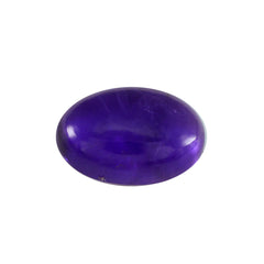 Riyogems 1PC Purple Amethyst Cabochon 10x14 mm Oval Shape excellent Quality Stone