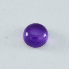 Riyogems 1 pieza cabujón de amatista púrpura 12x12 mm forma redonda gema suelta de calidad A+