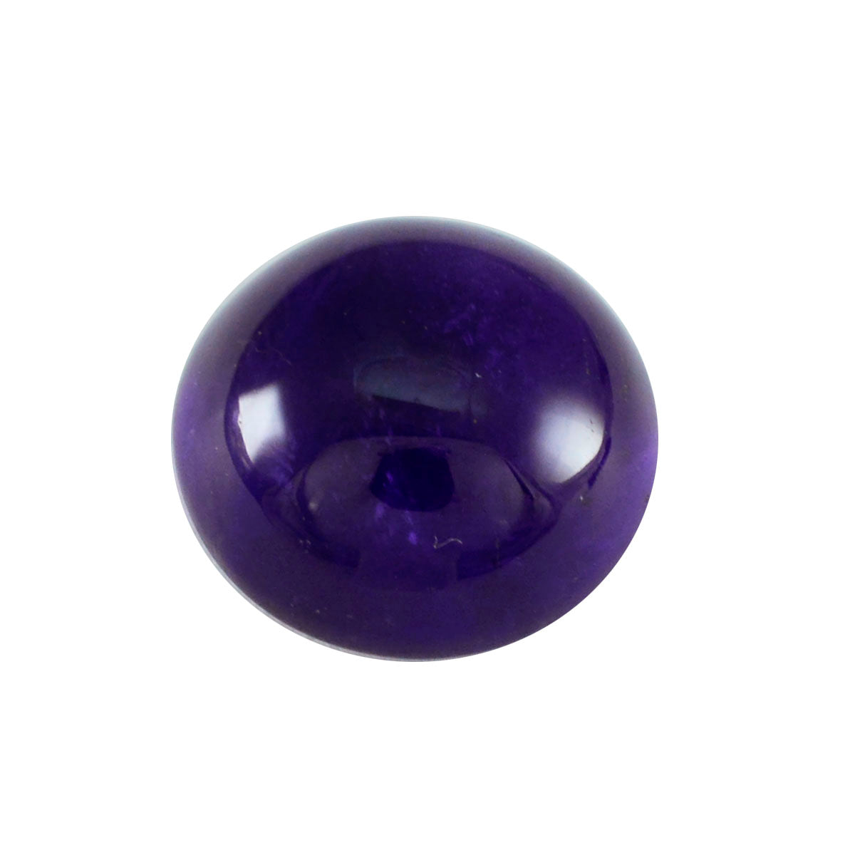 Riyogems 1 Stück lila Amethyst-Cabochon, 13 x 13 mm, runde Form, A+1-Qualität, lose Edelsteine