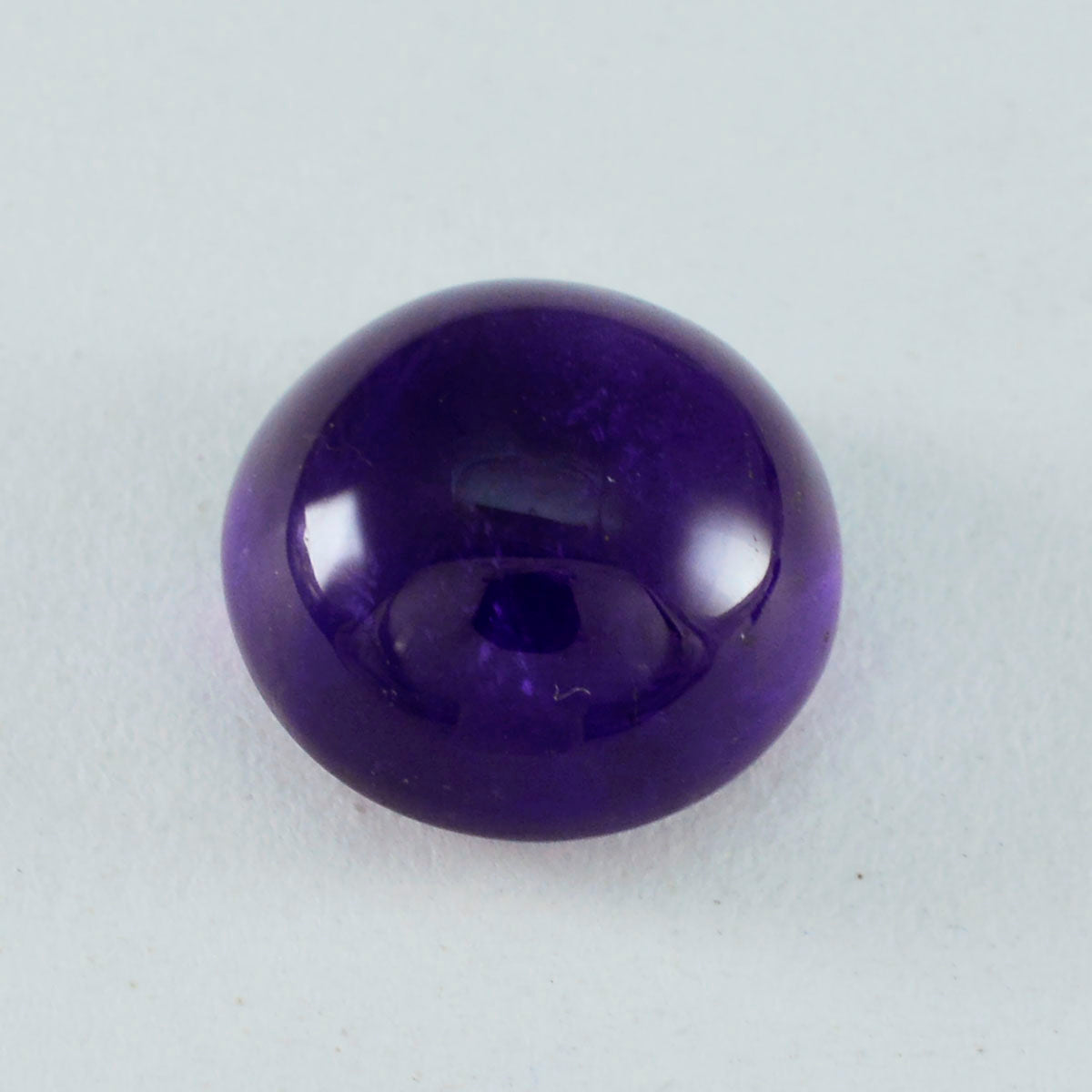 Riyogems 1PC Purple Amethyst Cabochon 13X13 mm Round Shape A+1 Quality Loose Gems