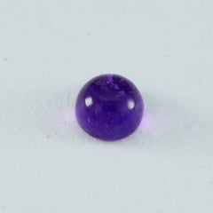 riyogems 1pc cabochon d'améthyste violet 8x8 mm forme ronde jolie gemme de qualité