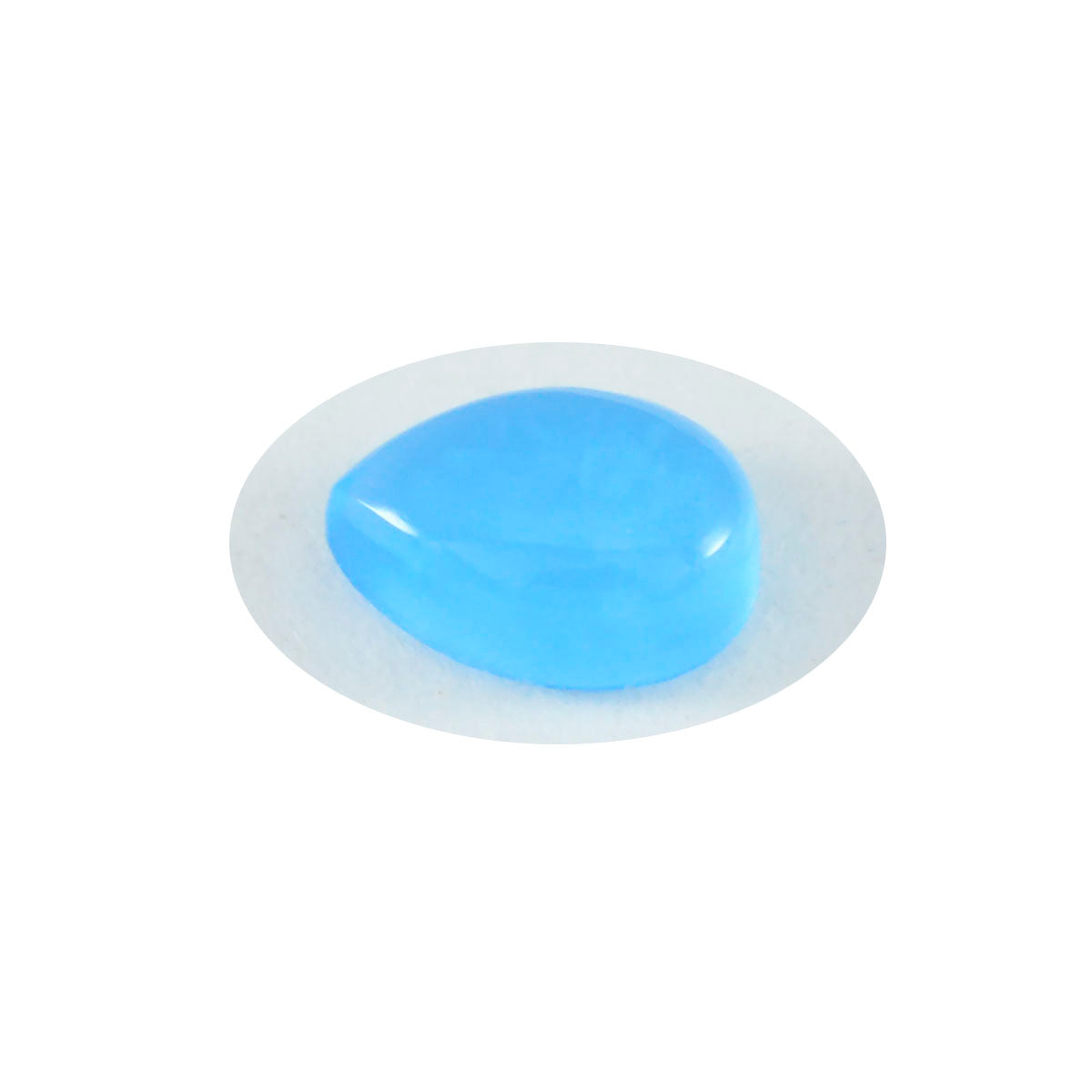 riyogems 1шт кабошон из синего халцедона 12x16 мм грушевидной формы A1 качество драгоценный камень