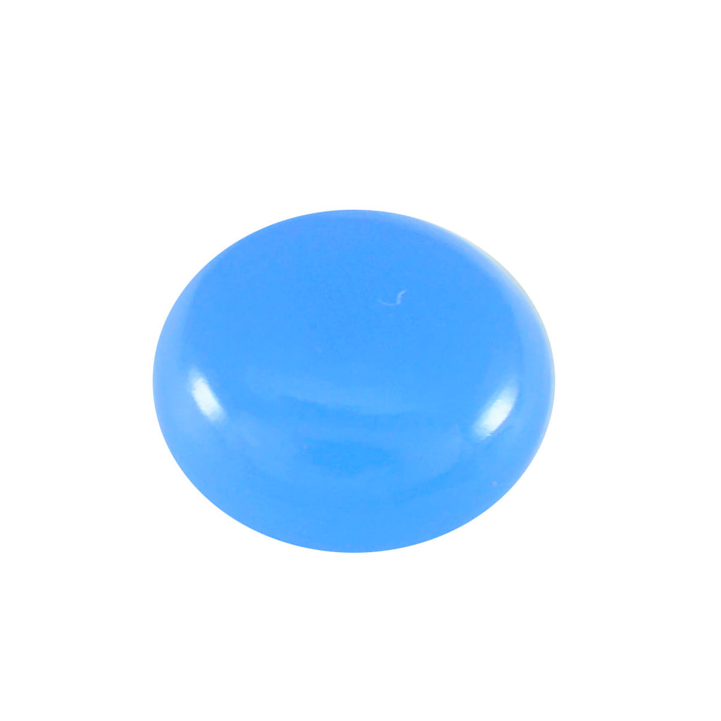 riyogems 1шт синий халцедон кабошон 10x10 мм круглая форма довольно качественные свободные драгоценные камни