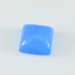 riyogems 1st blå kalcedon cabochon 15x15 mm fyrkantig form underbara kvalitetsädelstenar