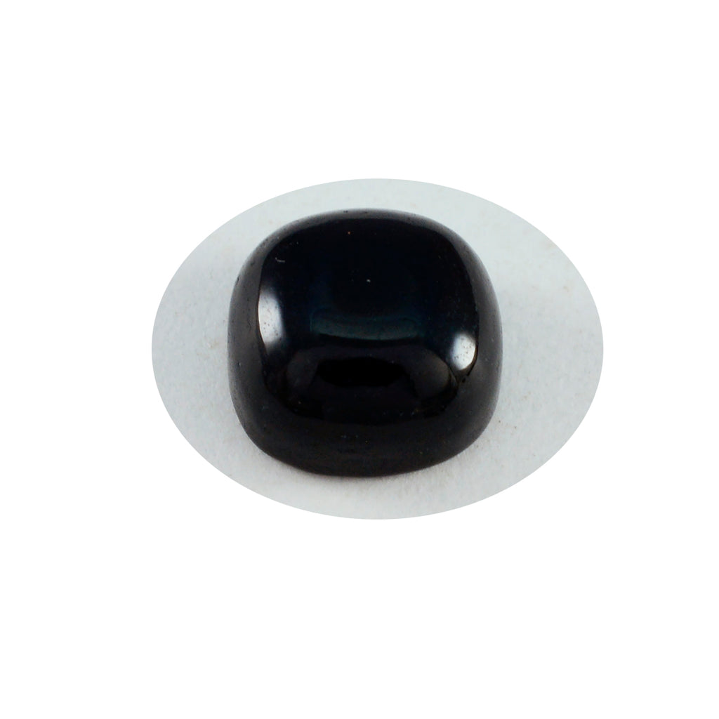 riyogems 1 шт. черный оникс кабошон 10x10 мм в форме подушки, красивый качественный камень