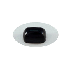 Riyogems 1 cabujón de ónix negro, 8 x 10 mm, forma octágono, piedra preciosa suelta de buena calidad