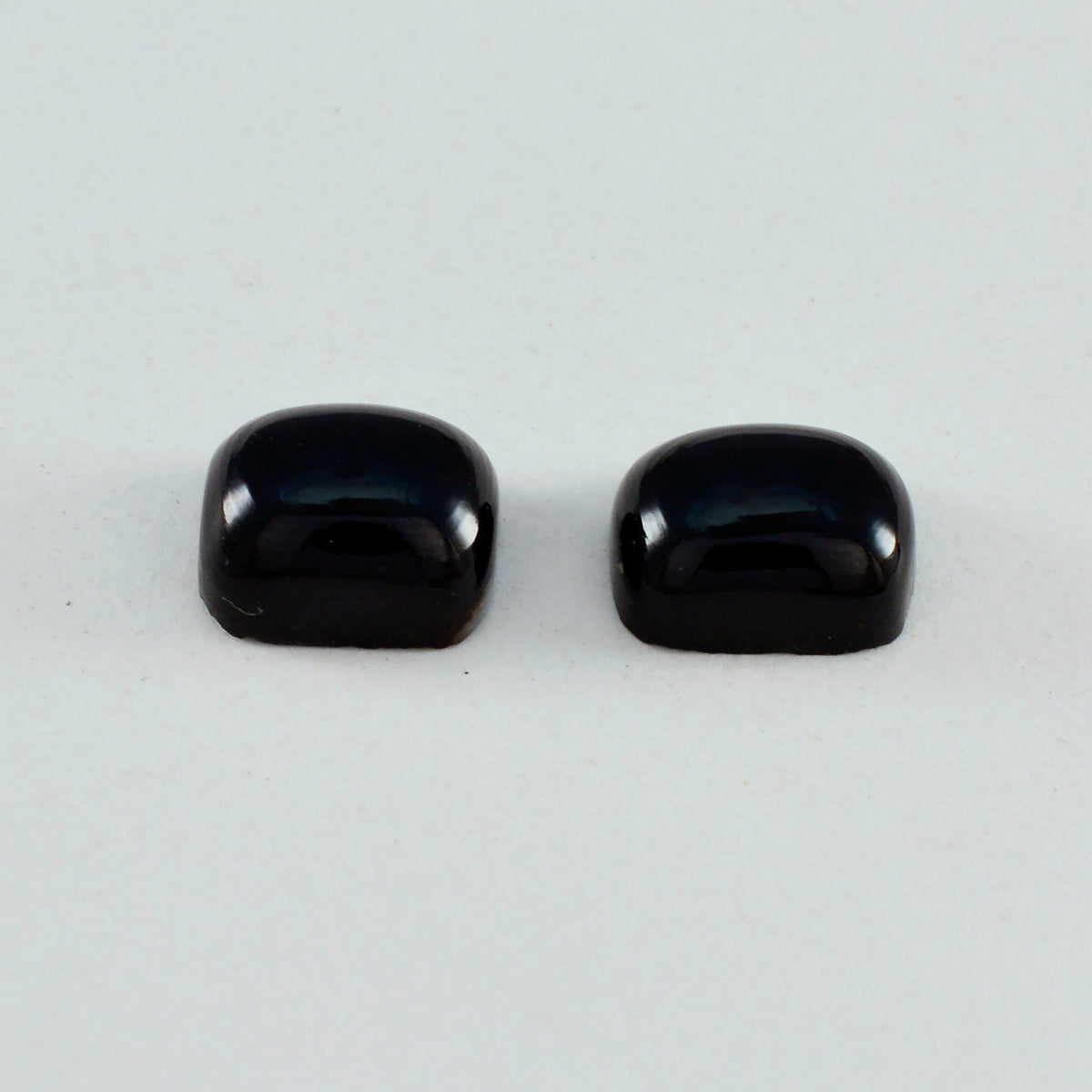 Riyogems 1PC zwarte onyx cabochon 8x10 mm achthoekige vorm mooie kwaliteit losse edelsteen