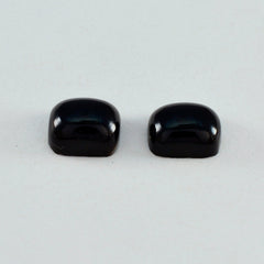 Riyogems 1PC Black Onyx Cabochon 8x10 mm Octagon Shape pretty Quality Loose Gemstone