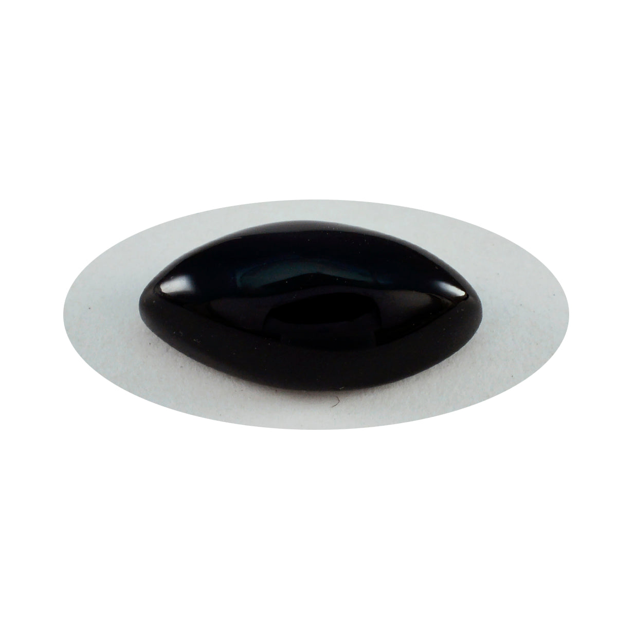 riyogems 1pc cabochon onyx noir 11x22 mm forme marquise jolie pierre précieuse en vrac de qualité