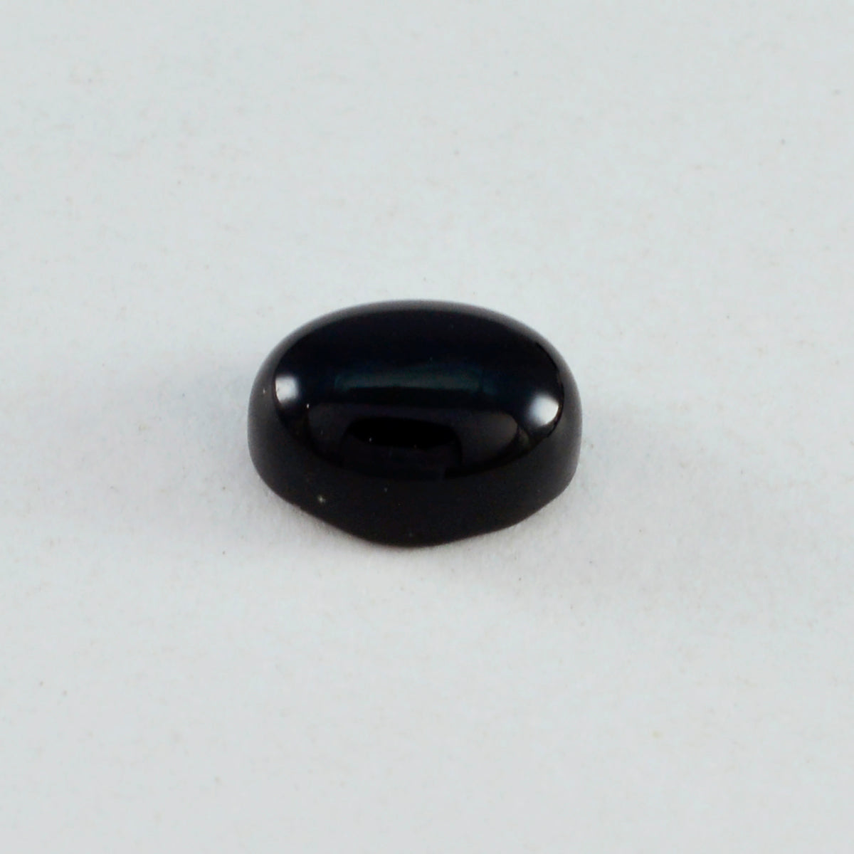 Riyogems 1PC Black Onyx Cabochon 8x10 mm Oval Shape lovely Quality Loose Stone