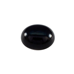 riyogems 1 st svart onyx cabochon 9x11 mm oval form stilig kvalitet lös ädelsten