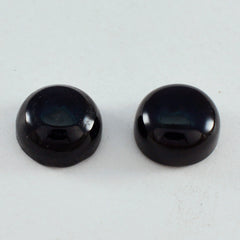 riyogems 1pc black onyx cabochon 10x10 mm round shape attractive quality gemstone