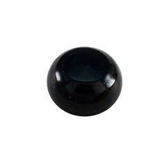 Riyogems, 1 pieza, cabujón de ónix negro, 12x12mm, forma redonda, gemas sueltas de buena calidad