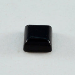 Riyogems 1 Stück schwarzer Onyx-Cabochon, 11 x 11 mm, quadratische Form, wunderbarer Qualitäts-Edelstein