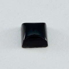 riyogems 1pc ブラック オニキス カボション 12x12 mm 正方形の形状の甘い品質の宝石