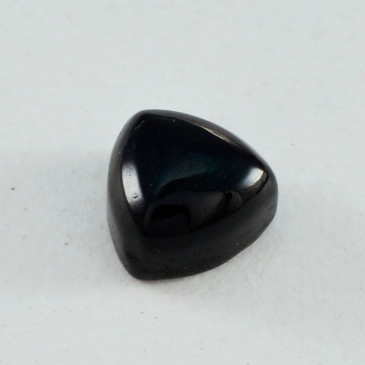 Riyogems 1 Stück schwarzer Onyx-Cabochon, 15 x 15 mm, Billionenform, attraktiver Qualitäts-Edelstein