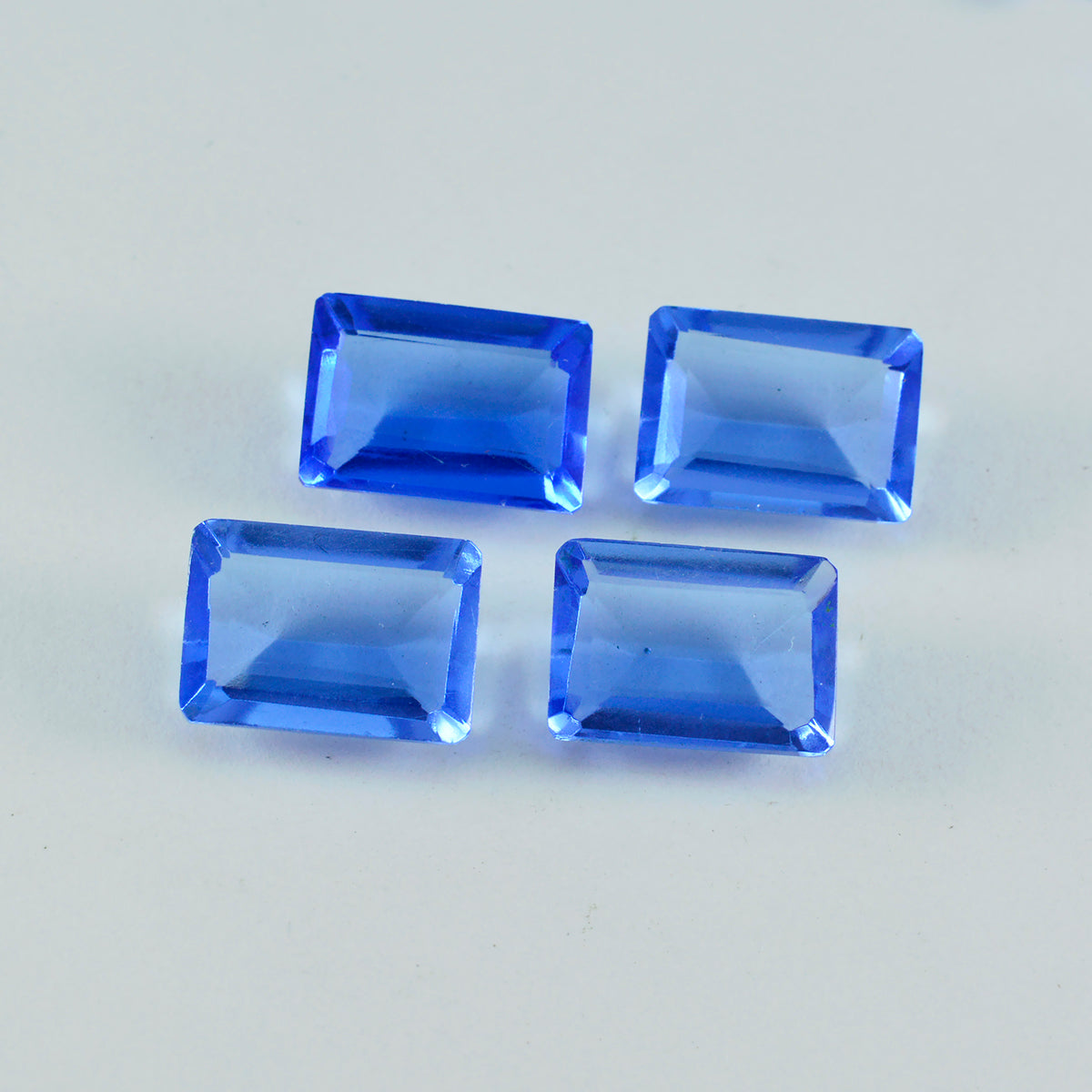 riyogems 1pc ブルー サファイア CZ ファセット 10x14 mm 八角形のハンサムな品質の宝石