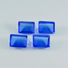 riyogems 1pc blue sappire cz faceted 12x16 mm octagon shape great quality stone