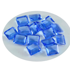 riyogems 1pc ブルー サファイア CZ ファセット 7x9 mm 八角形の優れた品質のルース宝石