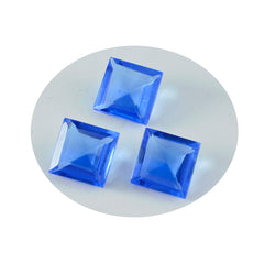 riyogems 1 шт. синий сапфир cz ограненный 12x12 мм квадратной формы красивый качественный свободный камень