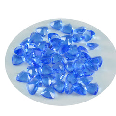 riyogems 1 шт. синий сапфир cz ограненный 6x6 мм форма триллиона фантастическое качество россыпь драгоценных камней