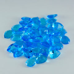 riyogems 1 st blå topas cz facetterad 6x9 mm päronform härlig kvalitet lös pärla