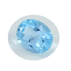 riyogems 1шт натуральный голубой топаз ограненный 10x14 мм овальной формы, красивый качественный драгоценный камень