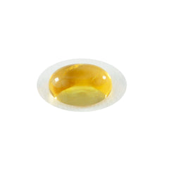 Riyogems 1PC Yellow Citrine Cabochon 10x12 mm Oval Shape pretty Quality Loose Gem