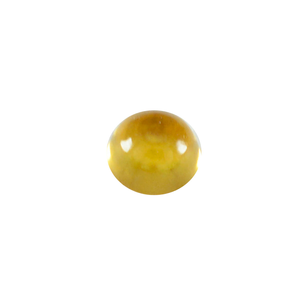 Riyogems 1pc cabochon citrine jaune 10x10mm forme ronde qualité impressionnante pierre en vrac