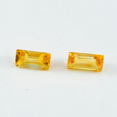 riyogems 1 шт. настоящий желтый цитрин ограненный 5x10 мм в форме багета потрясающего качества, свободный драгоценный камень
