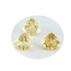 Riyogems, 1 pieza, citrino amarillo Natural facetado, 8x8mm, forma de corazón, gemas de calidad impresionante