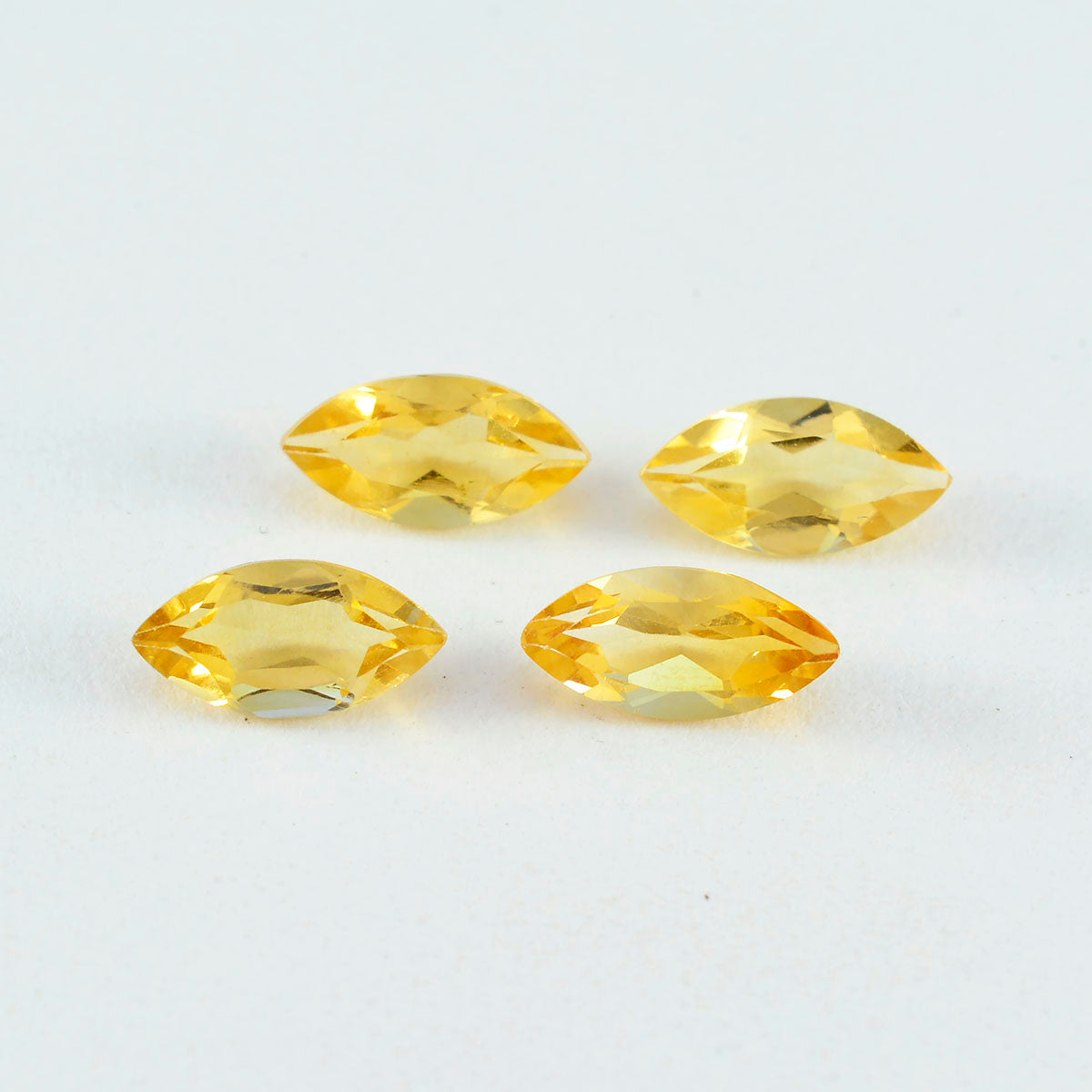Riyogems 1PC Natural Yellow Citrine Faceted 6x12 mm Marquise Shape AAA Quality Loose Gemstone