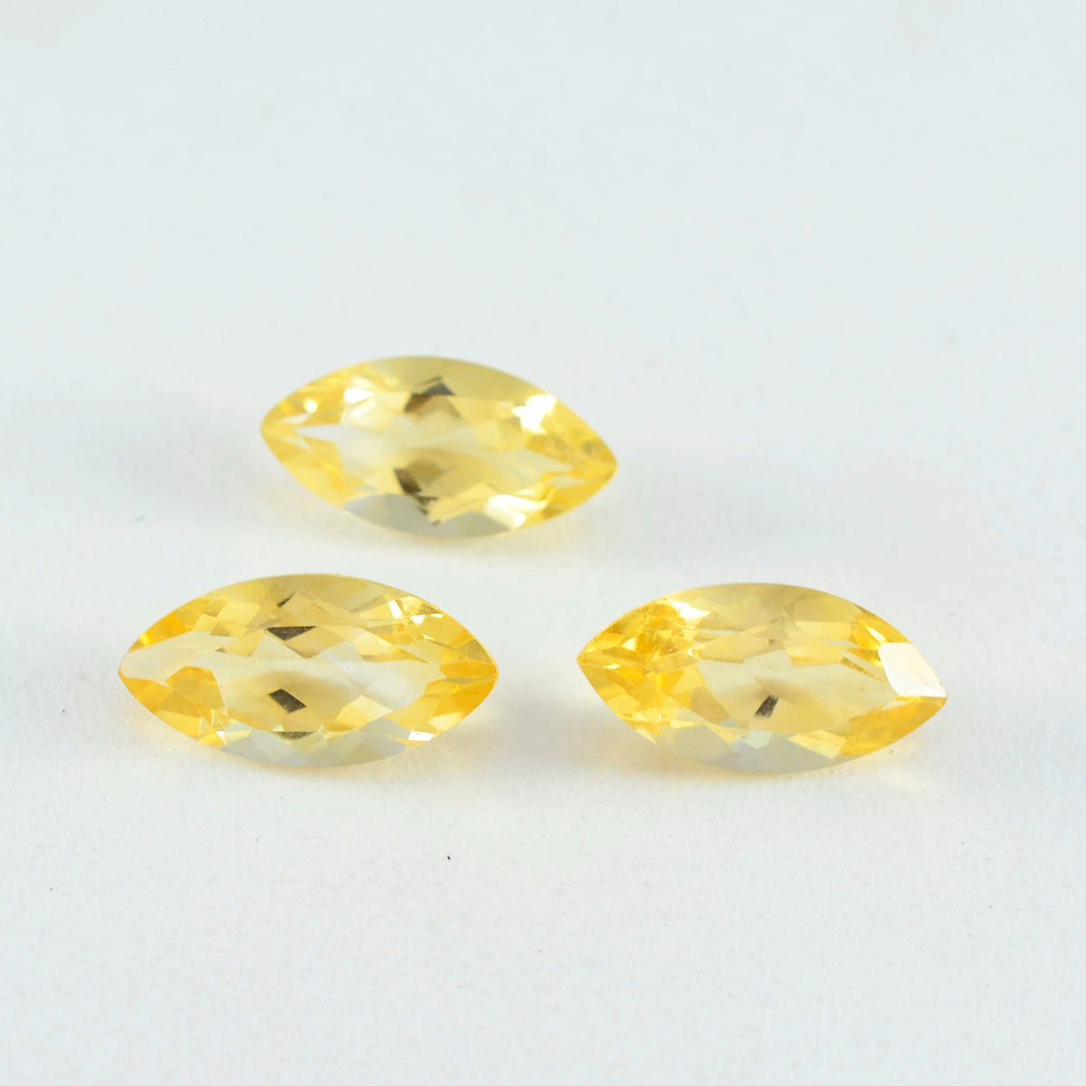 riyogems 1шт натуральный желтый цитрин ограненный 9х18 мм камень маркиза качество А1