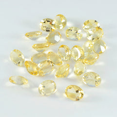 riyogems 1шт натуральный желтый цитрин ограненный 4x6 мм овальной формы хорошее качество свободный драгоценный камень